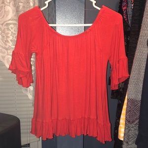 Off the shoulder top!